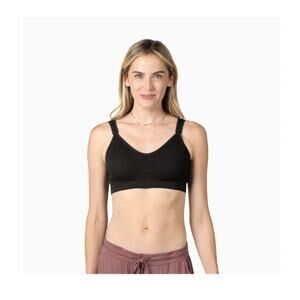 New black sports bra size L